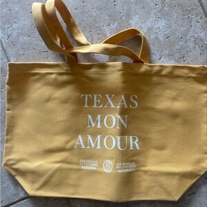 Sezane Mustard Yellow Tote Bag